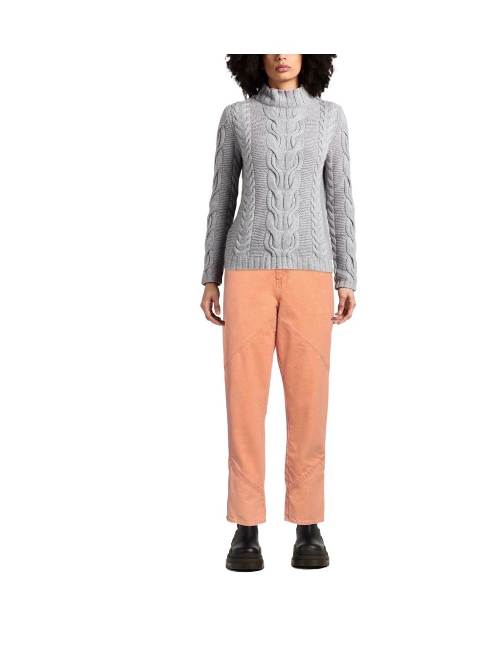 🧡 Isabel Marant Peach high waist jeans with removable belt